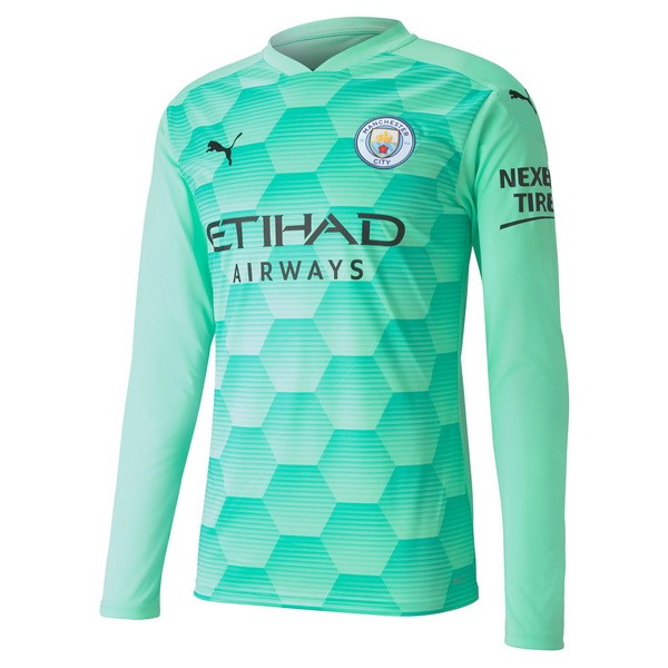 Tailandia Camiseta Manchester City 2ª ML Portero 2020/21 Verde